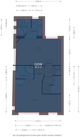 Floorplan - Pieter Nieuwlandstraat 86, 3514 HL Utrecht