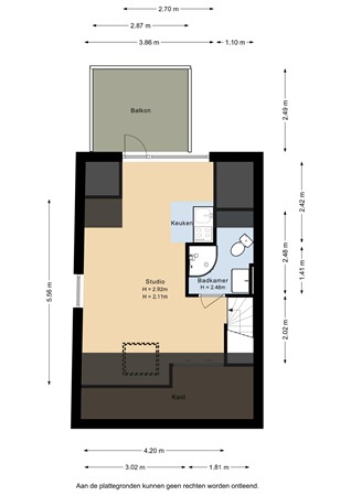 Floorplan - Pieter Nieuwlandstraat 86, 3514 HL Utrecht