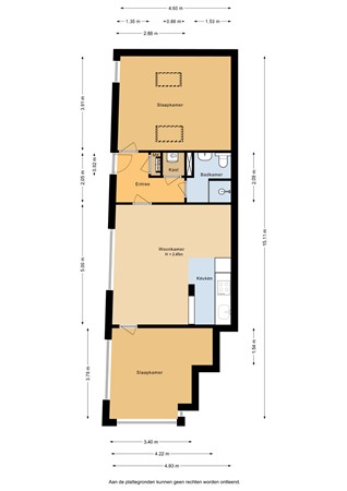 Floorplan - Van Marumstraat 5A, 3514 HR Utrecht