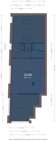Floorplan - Van Marumstraat 5A, 3514 HR Utrecht
