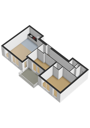 Floorplan - Louis Armstronglaan 574, 3543 EB Utrecht