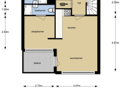 Floorplan - Amsterdamsestraatweg 931B, 3555 HP Utrecht