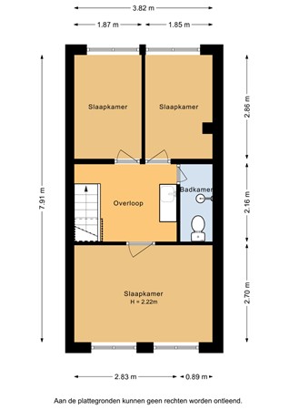 Floorplan - Kerkweg 89, 3513 VC Utrecht