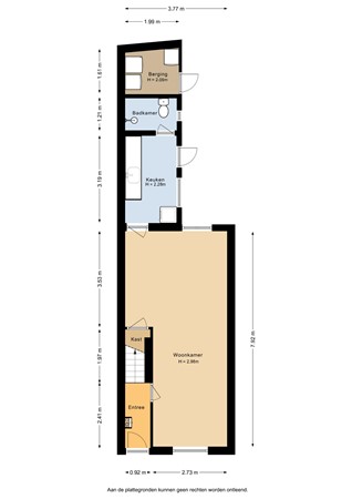 Floorplan - Kerkweg 89, 3513 VC Utrecht