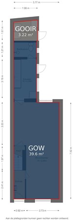 Floorplan - Kerkweg 89, 3513 VC Utrecht