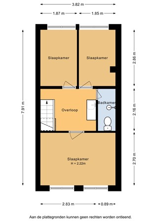 Floorplan - Kerkweg 89, 3513 VC Utrecht