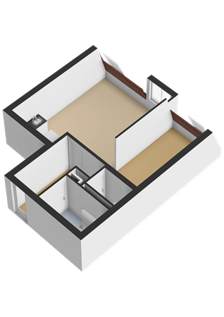 Floorplan - Gansstraat 9H, 3582 EB Utrecht