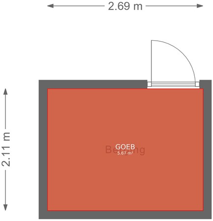 Floorplan - Zijdebalenstraat 15, 3513 DH Utrecht
