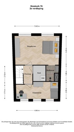 Floorplan - Sluiskolk 76, 2408 PZ Alphen aan den Rijn