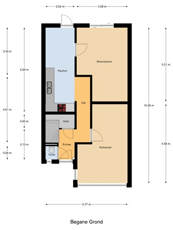 Jacob Van Ruijsdaelstraat 13, 5251 NM Vlijmen - Begane_Grond.jpg
