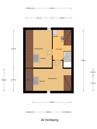 Marijnenlaan 38, 5251 SC Vlijmen - 2e_Verdieping.jpg