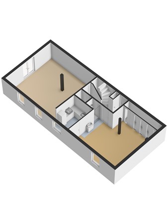 De Akker 50, 5251 AC Vlijmen - 3D_Begane_Grond.jpg