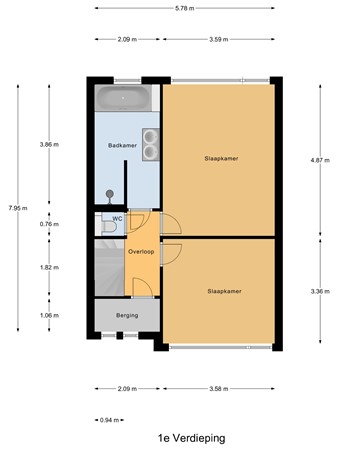 Rembrandtstraat 49, 5251 PB Vlijmen - 1e_Verdieping.jpg