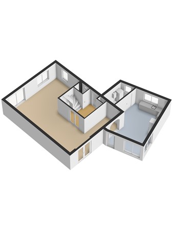 Antoni Staringlaan 8, 5251 WG Vlijmen - 3D_Begane_Grond.jpg