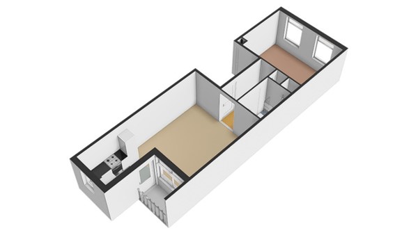 Floorplan - Fagelstraat 28-1, 1052 GC Amsterdam