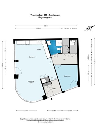 Troelstralaan 211, 1067 MX Amsterdam - Troelstralaan 213 - Amsterdam - Begane_grond - 2D.jpg