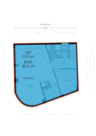 Troelstralaan 211, 1067 MX Amsterdam - Troelstralaan 213 - Amsterdam - NEN plattegrond - 2D.jpg