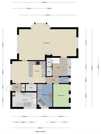 Floorplan - Eelstraat 9B, 2380 Ravels