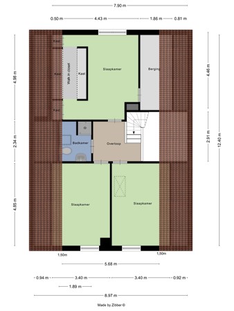 Floorplan - Eelstraat 9B, 2380 Ravels