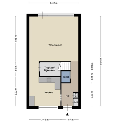 Floorplan - Peerboltestraat 27, 6221 TB Maastricht