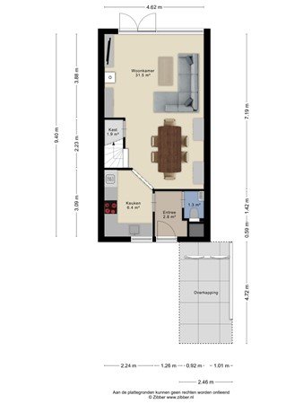 Floorplan - Beatrix Hoeve 35, 2804 HC Gouda