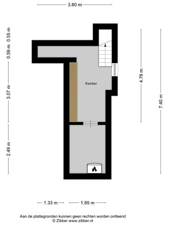 Floorplan - Achttienhontpad 4, 2361 MG Warmond