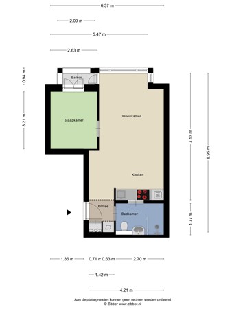 Floorplan - Breestraat 89A, 2311 CK Leiden