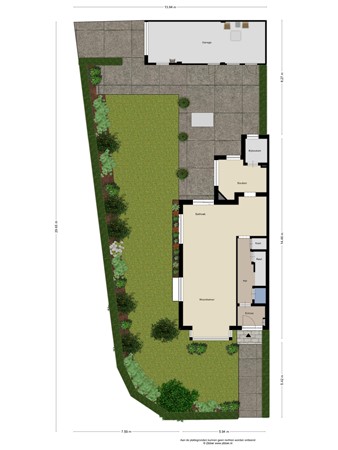 Floorplan - Berlicumstraat 12, 2341 AJ Oegstgeest