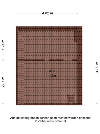 Floorplan - Warmonderweg 36, 2341 KW Oegstgeest