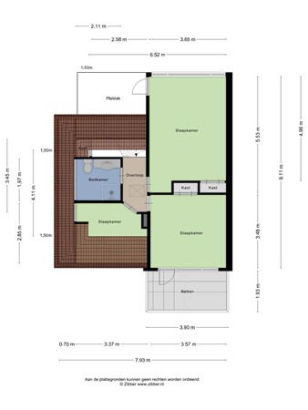 Floorplan - Emmalaan 5, 2341 JM Oegstgeest