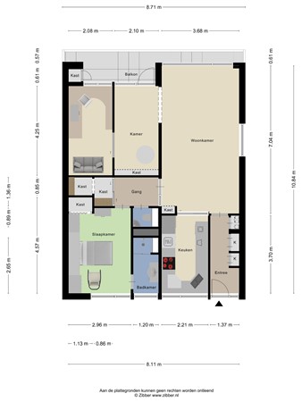 Floorplan - Frans Halslaan 239, 2343 EE Oegstgeest
