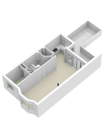 Floorplan - Tesselschadestraat 16, 2332 BJ Leiden