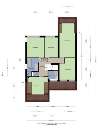 Floorplan - Van Eijsingapark 5, 2333 VJ Leiden