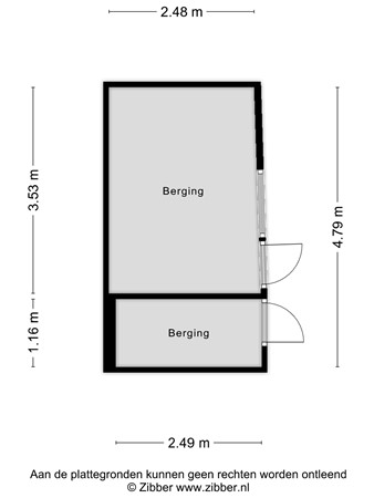 Floorplan - Terweeweg 61, 2341 CN Oegstgeest