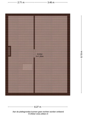 Floorplan - Ridderspoorlaan 6, 2343 TZ Oegstgeest