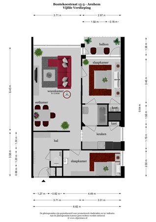 Bontekoestraat 13-5, 6826 SR Arnhem - 