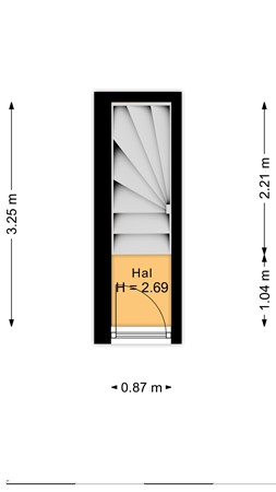 Floorplan - Letlandsestraat 14A, 3028 ED Rotterdam