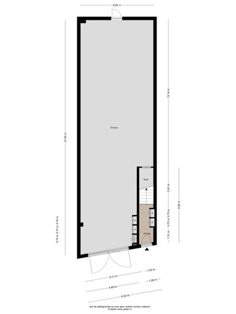 Floorplan - Kloosterstraat 8B, 1398 AM Muiden