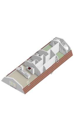 Floorplan - Kloosterstraat 8B, 1398 AM Muiden