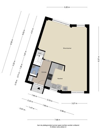 Floorplan - Nienhuis Ruijskade 43, 1399 KA Muiderberg