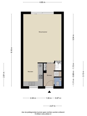 Floorplan - Regenwulp 14, 1399 KN Muiderberg