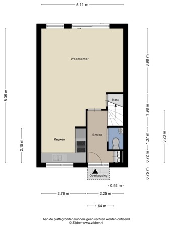 Floorplan - Waterhoen 3, 1399 KG Muiderberg