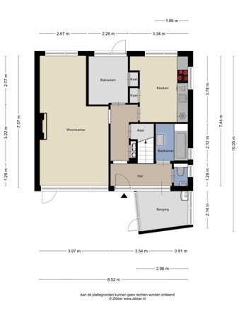 Floorplan - Gerard Doulaan 29, 1399 ES Muiderberg