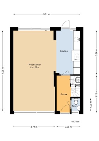 Korhoenlaan 28, 3704 ER Zeist - Begane grond - 2D.jpg