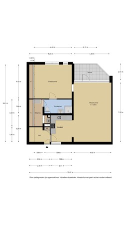 Floorplan - Koraalzwam 187, 2403 SV Alphen aan den Rijn