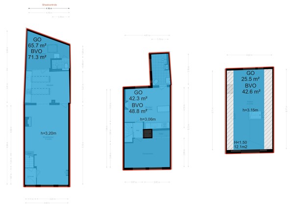 1e Binnenvestgracht 16, 2312 BB Leiden - 1e binnenvestgracht 16 - Leiden - NEN plattegrond.jpg