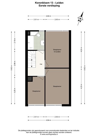 Korenbloem 13, 2317 KT Leiden - Korenbloem 13 - Leiden - 1e_verdieping - 2D.jpg