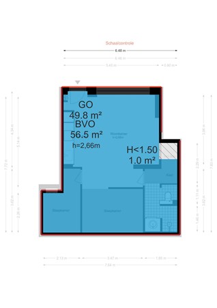 Roomburgerlaan 18, 2313 PS Leiden - Roomburgerlaan 18-b - Leiden - NEN plattegrond - 2D.jpg