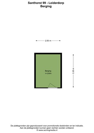 Santhorst 99, 2352 KC Leiderdorp - Santhorst 99 - Leiderdorp - Berging - 2D.jpg