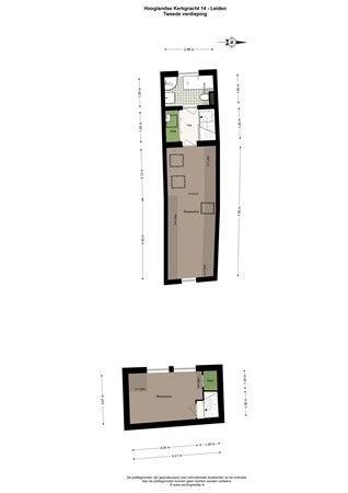 Hooglandse Kerkgracht 14, 2312 HT Leiden - Hooglandse Kerkgracht 14 - Leiden - 2e_verdieping - 2D.jpg